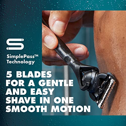 Gillette Intimate Pubic Hair Razor Cartridges, 4 Refills, Dermatologist Tested J487788