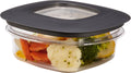 Rubbermaid Premier Easy Find Lids Food Storage Containers, 1.25 Cup, Gray