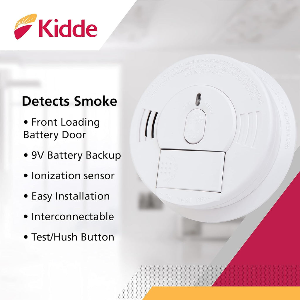 Kidde Smoke Detector 2-Pack, Hardwired with Battery Backup K310418