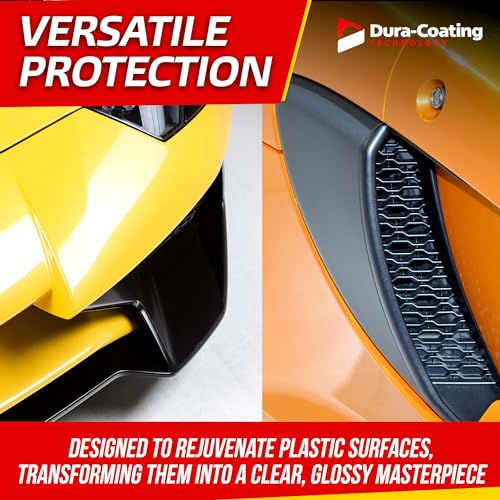 Dura-Coating Technology Trim-Coat Ceramic Coating for Plastics & Glass, Clear Glossy, 15ml P977051