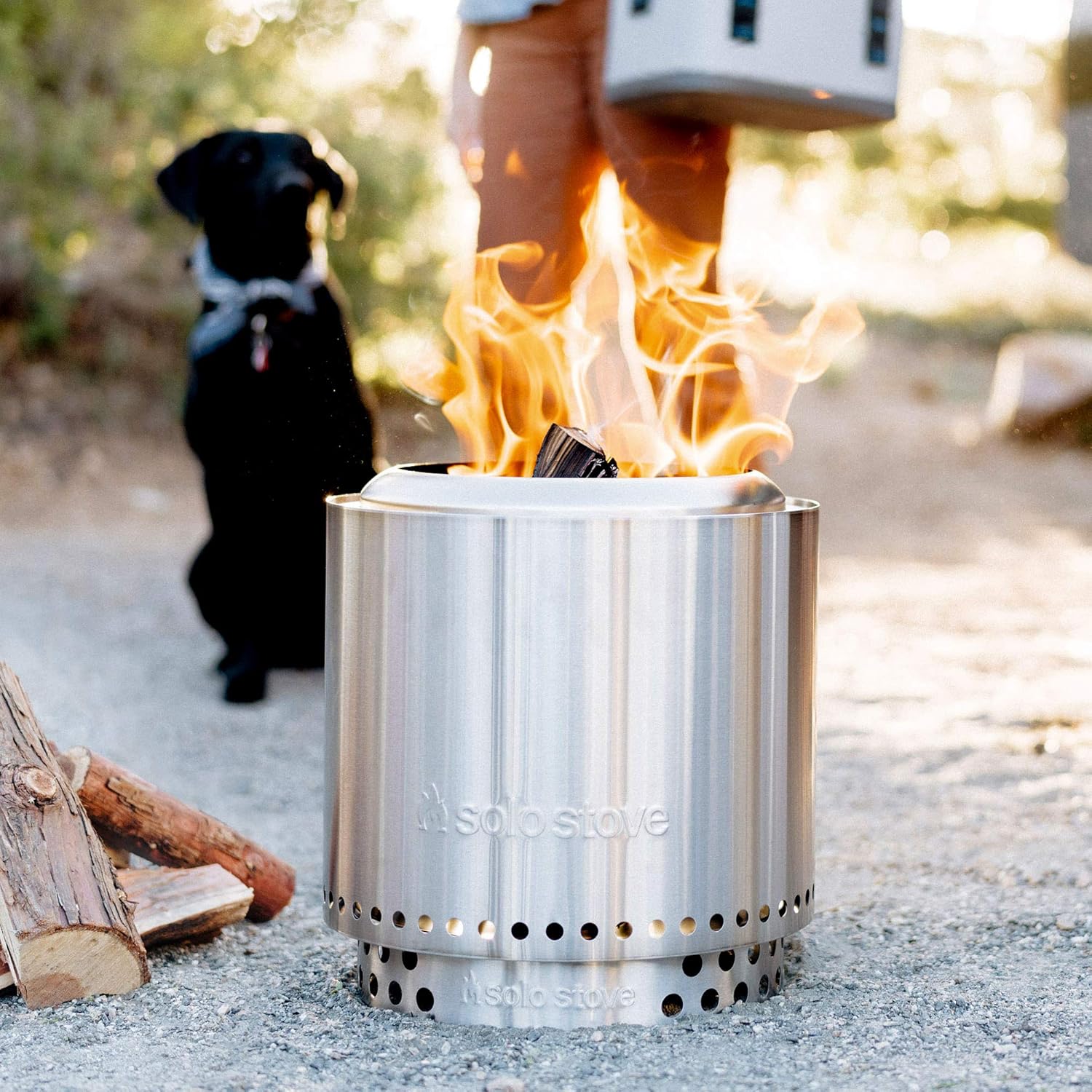 Solo Stove Ranger with Stand Portable Outdoor Fire Pit Stainless Steel Wood Burning M53333