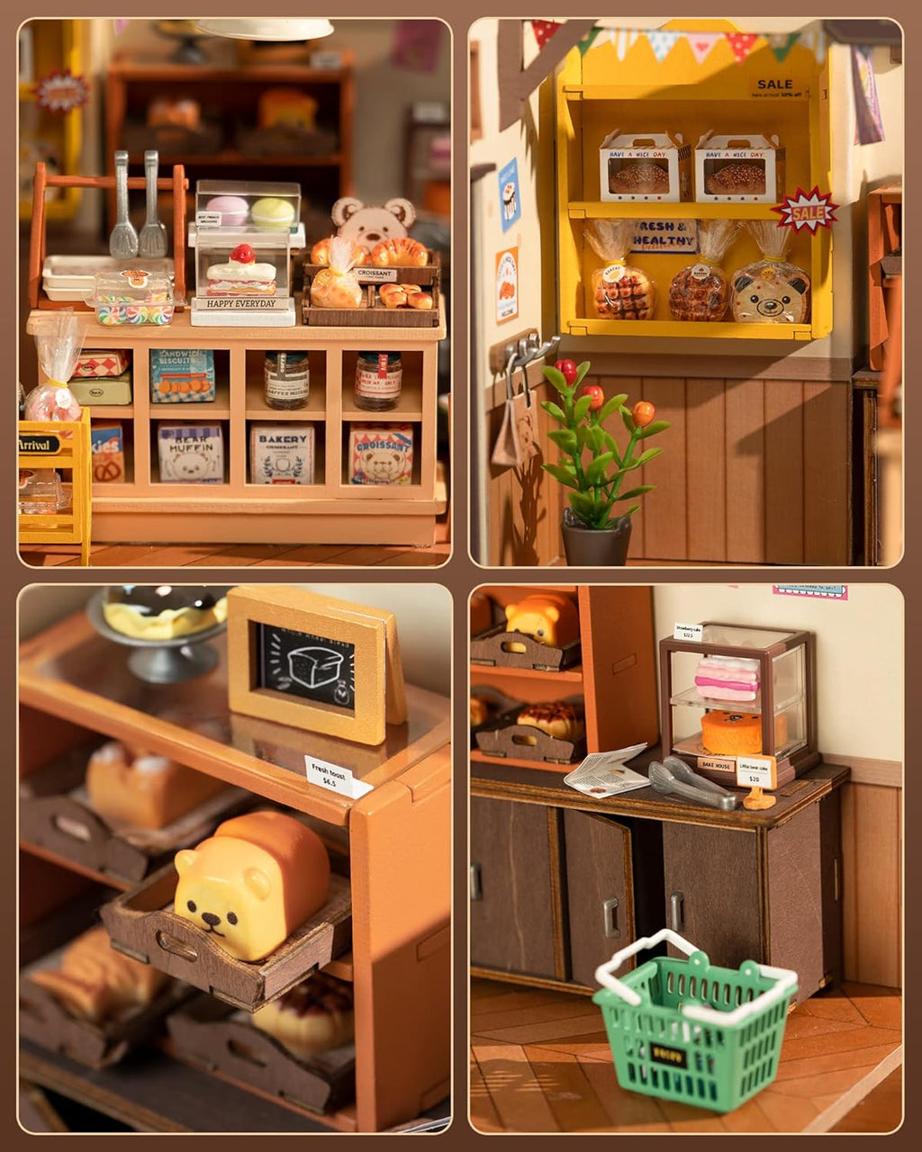 Rolife Miniature House Kit for Beginners 1:20 DIY Dollhouse with LED Lights K480279