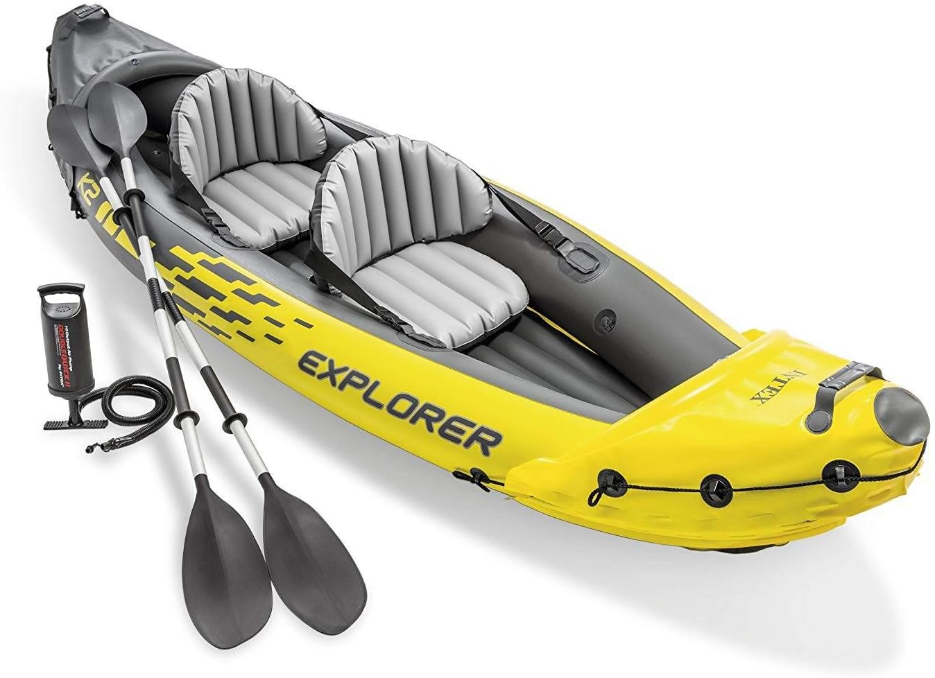 Intex Explorer K2 2-Person Inflatable Kayak with Aluminum Oars and Pump X73941