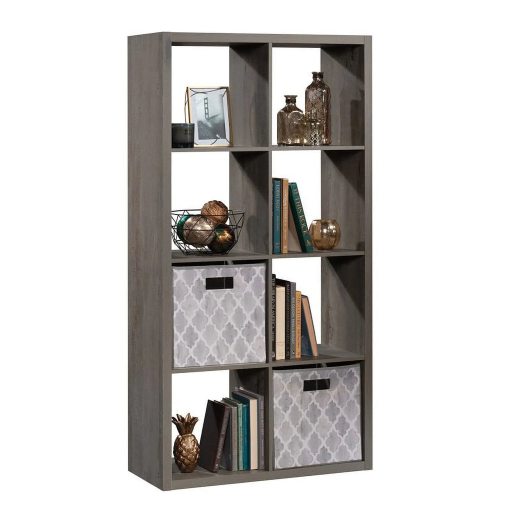 Sauder 8-Cube Organizer Storage Bookshelf, Mystic Oak Q9385