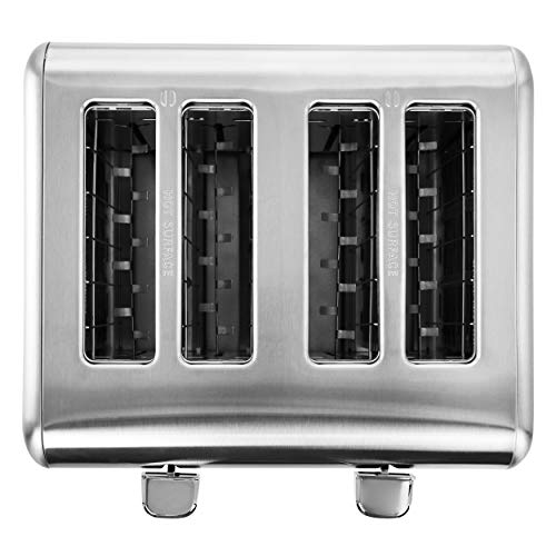 Megachef 4 Slice Toaster Stainless Steel Red G609340