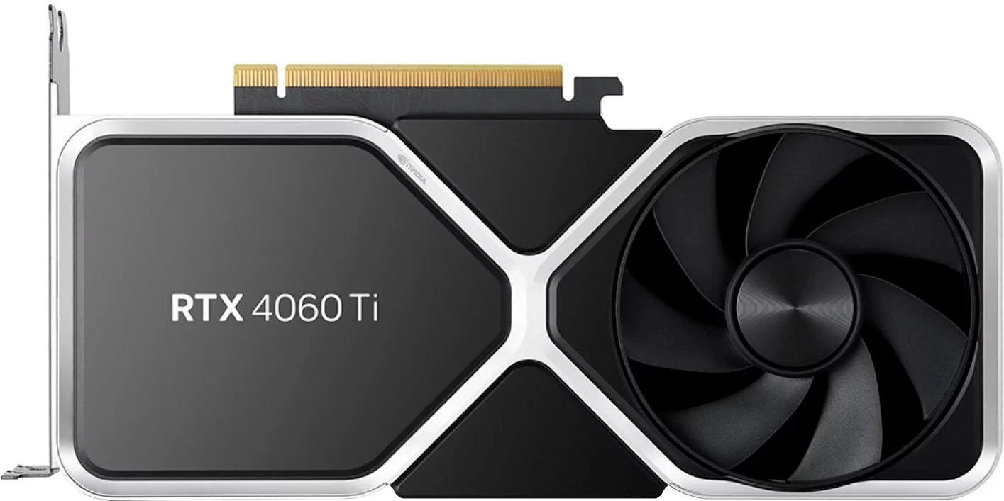 NVIDIA - GeForce RTX 4060 Ti 8GB GDDR6 Graphics Card - Titanium and black - Radiant Selections