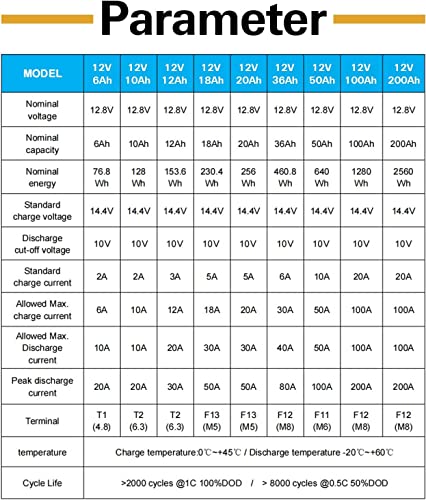 WEIZE 12V 100Ah LiFePO4 Lithium Battery with Smart BMS for RV, Solar, Marine C2217