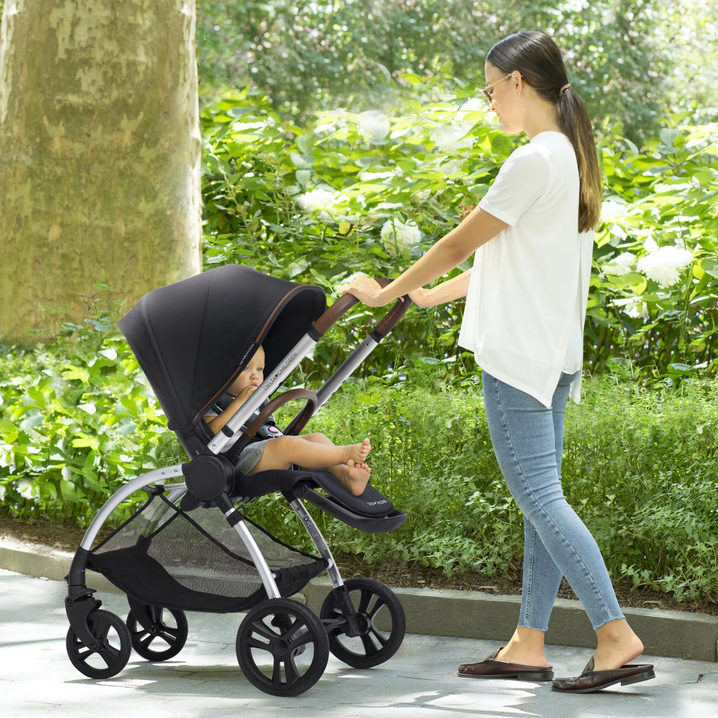 Delta Children Revolve Reversible Stroller, Black G770