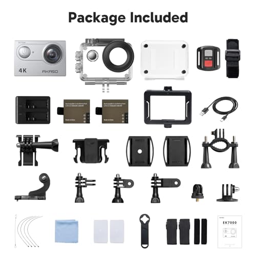 AKASO EK7000 4K30FPS WiFi Action Camera with EIS, 131FT Waterproof O11633