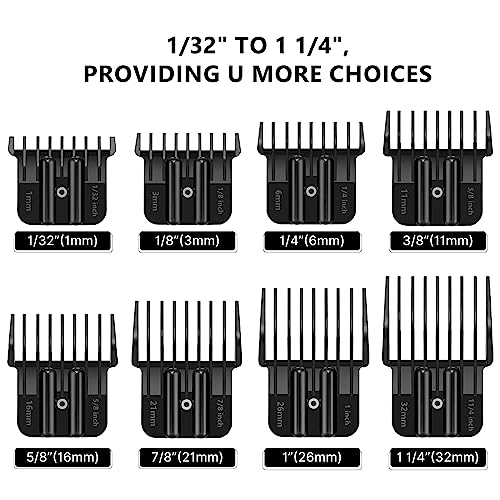 4 Pack Clipper Guards for Andis T Outliner with Brush L791862