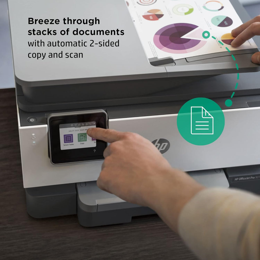 Wireless All-in-One Inkjet Printer with Auto 2-Sided Print Copy Scan Fax, 22ppm, Touchscreen Display k7m