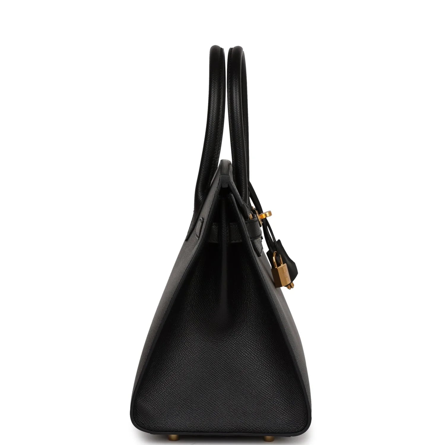 Birkin Sellier 30 Black Epsom Gold Hardware k7