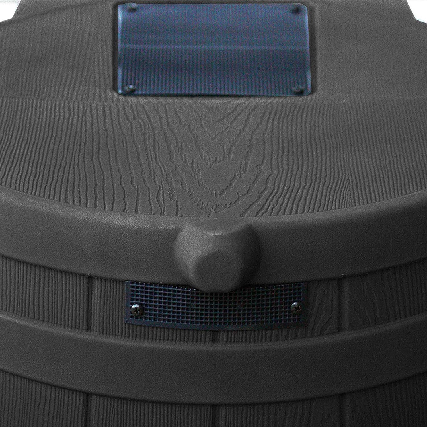 Good Ideas Rain Wizard 40 Gallon Outdoor Rain Barrel with Brass Spigot, Black (2 Pack) O45983