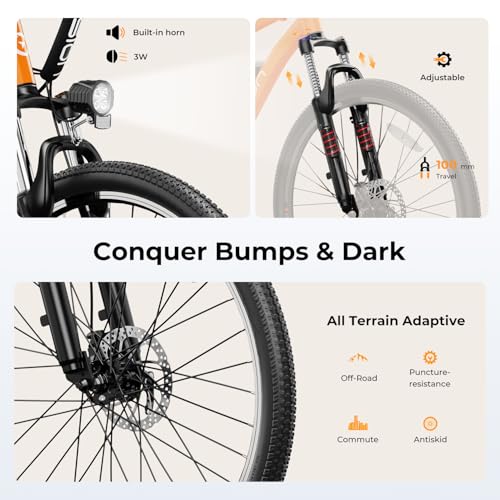 Electric Bike for Adults 500W Motor 40Mile Range 7-Speed k9