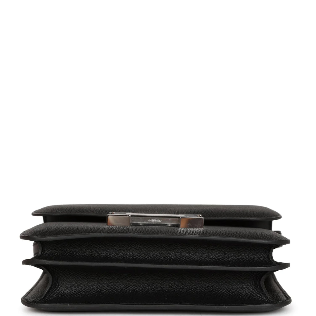 Black Epsom Leather Crossbody Bag k7
