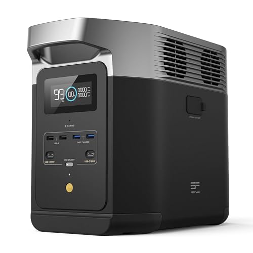 EF ECOFLOW Solar Generator DELTA2 with 220W Solar Panel, Portable Power Station Z81983