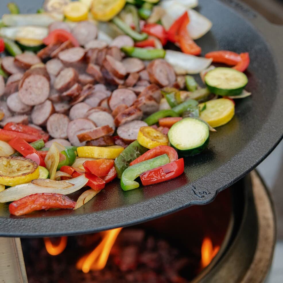 Solo Stove Ranger Cast Iron Wok Cooking Bundle 2.0 Portable Smokeless Fire Pit with Stand and Woktop A388150