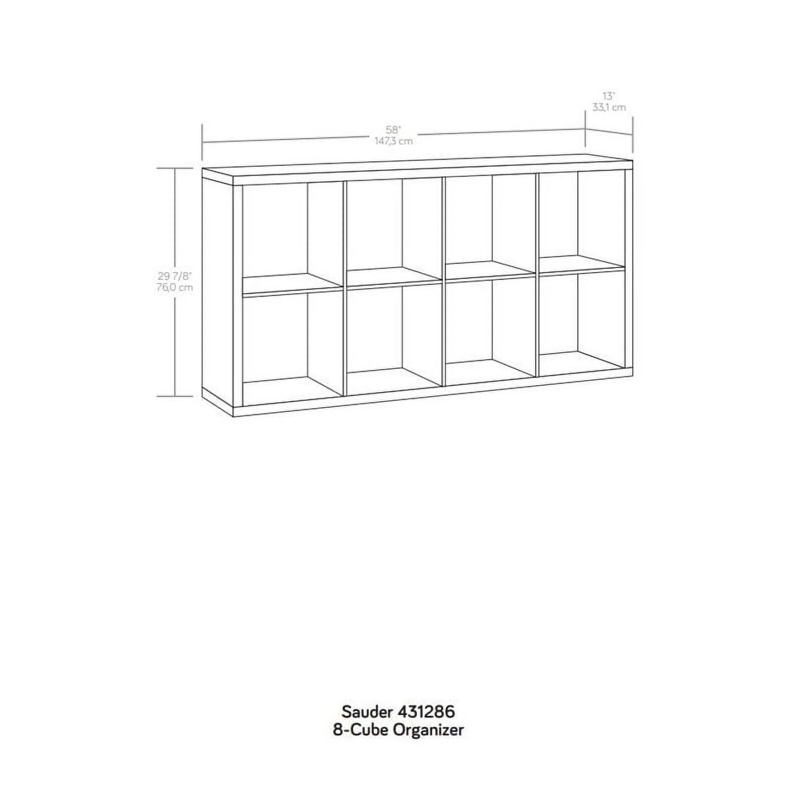 Sauder 8-Cube Organizer Storage Bookshelf, Mystic Oak Q9385