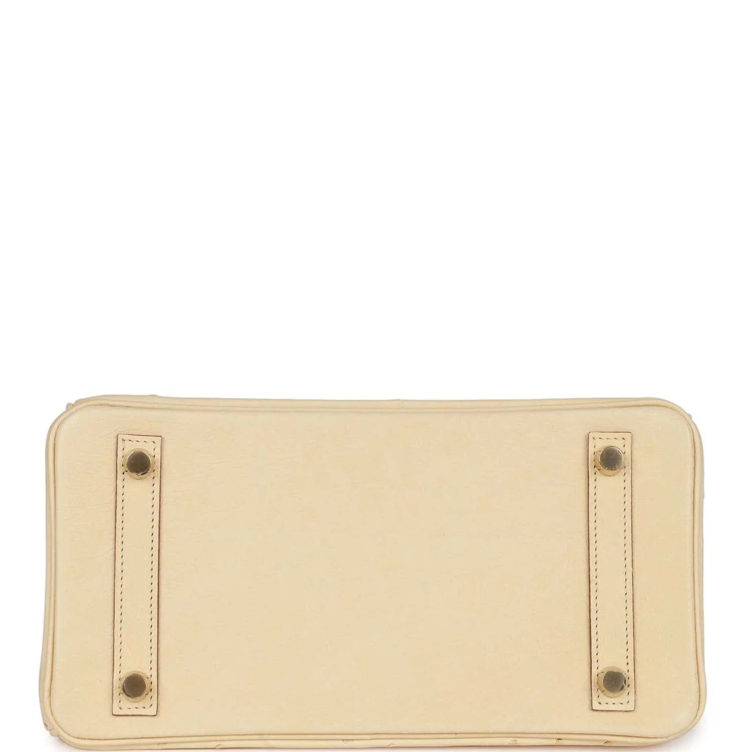 Ostrich Leather Handbag Gold Hardware k7