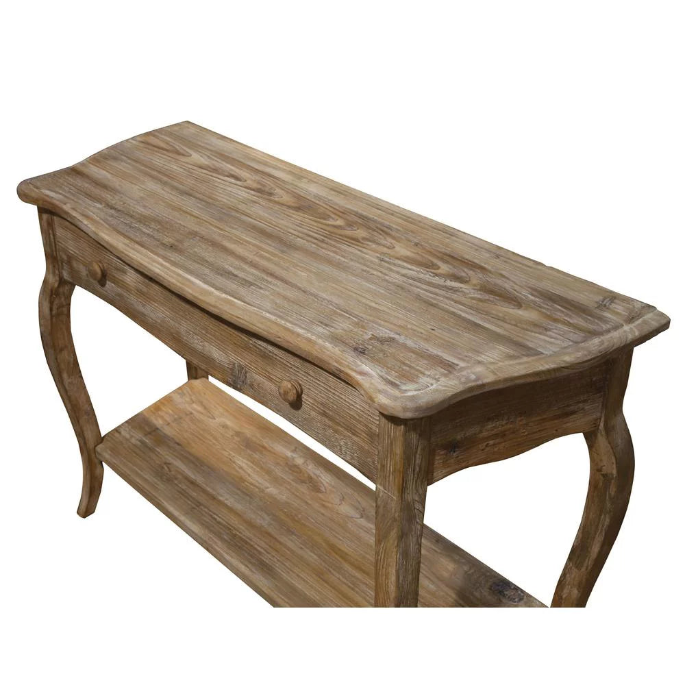 Alaterre Rustic Reclaimed Media Console Table, Driftwood M12964