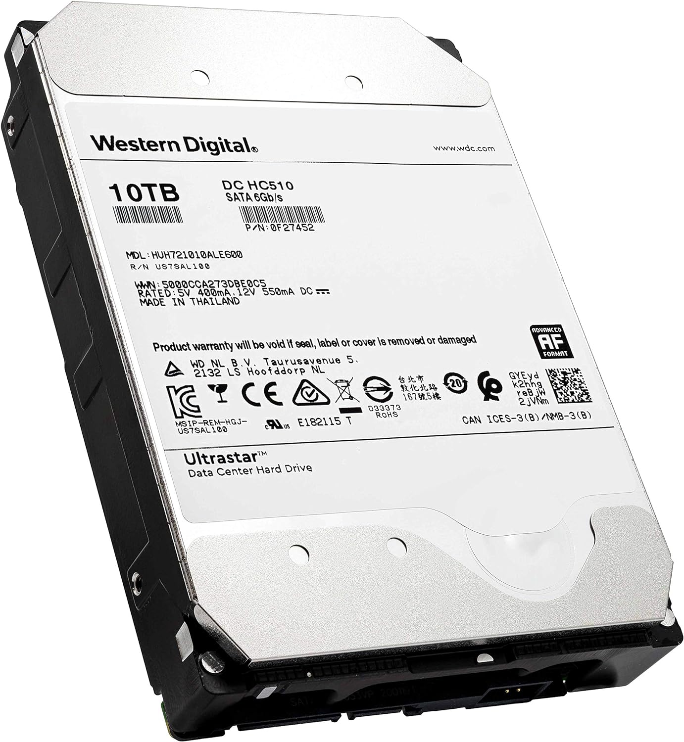 10TB 7200RPM SATA Enterprise Hard Drive 3.5in Renewed q7