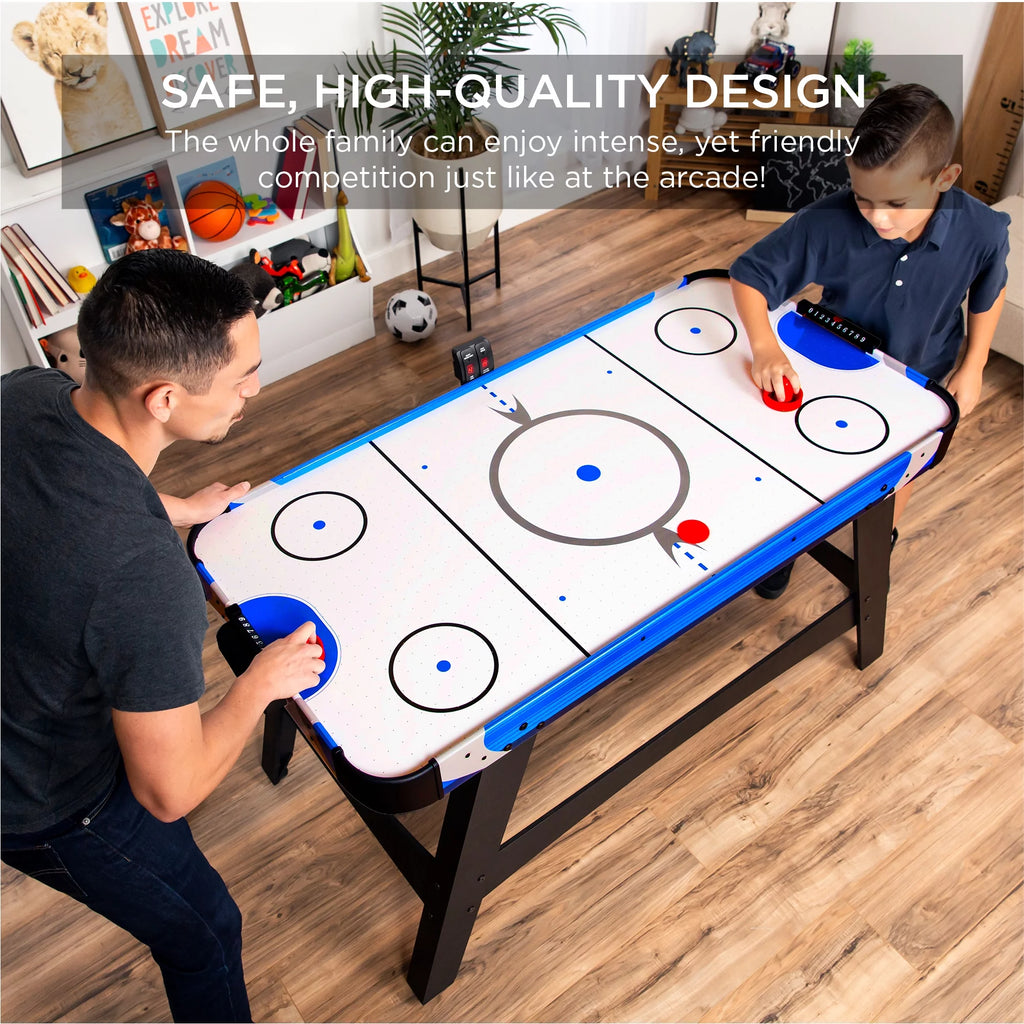 Best Choice Products 58in Mid-Size Air Hockey Table with LED Score Board U85051