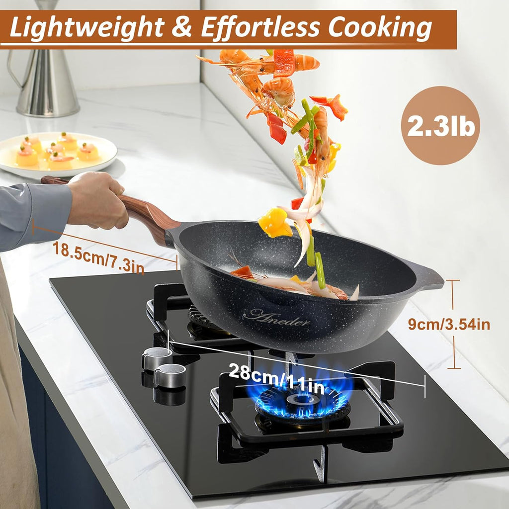 12.5" Cast Iron Stir Fry Pan X855187