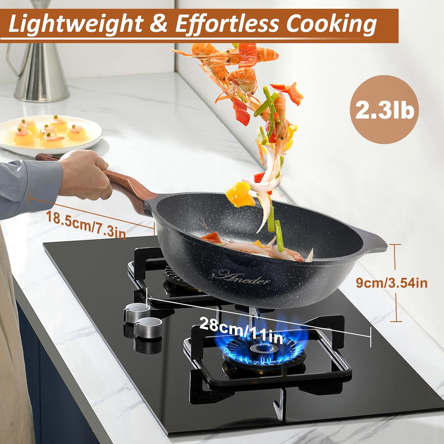 12.5" Cast Iron Stir Fry Pan X855187