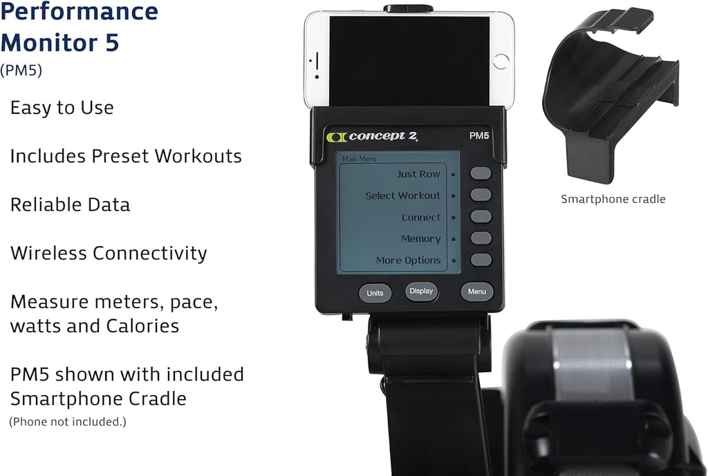 Indoor Rowing Machine with Performance Monitor and Heart Rate Monitor LCD a7
