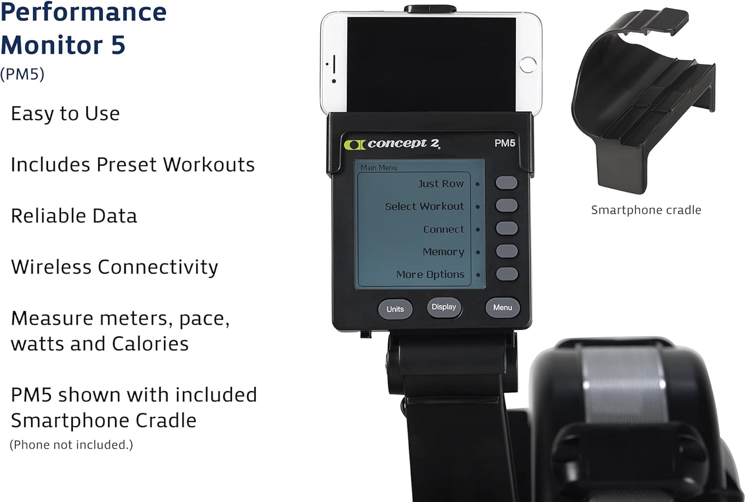 Indoor Rowing Machine with Performance Monitor and Heart Rate Monitor LCD a7