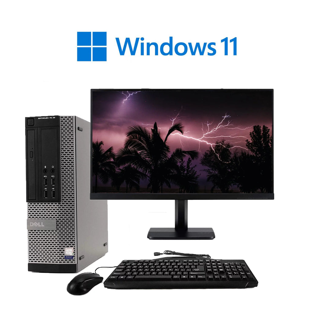 Pre-Owned Fast HP 8200 Desktop Computer Tower PC Intel Quad-Core i5 3.2GHz Processor 4GB RAM 2TB Hard Drive Windows 10 Pro 64bit with a 17" LCD Monitor Keyboard and Mouse (Refurbished: Like New)