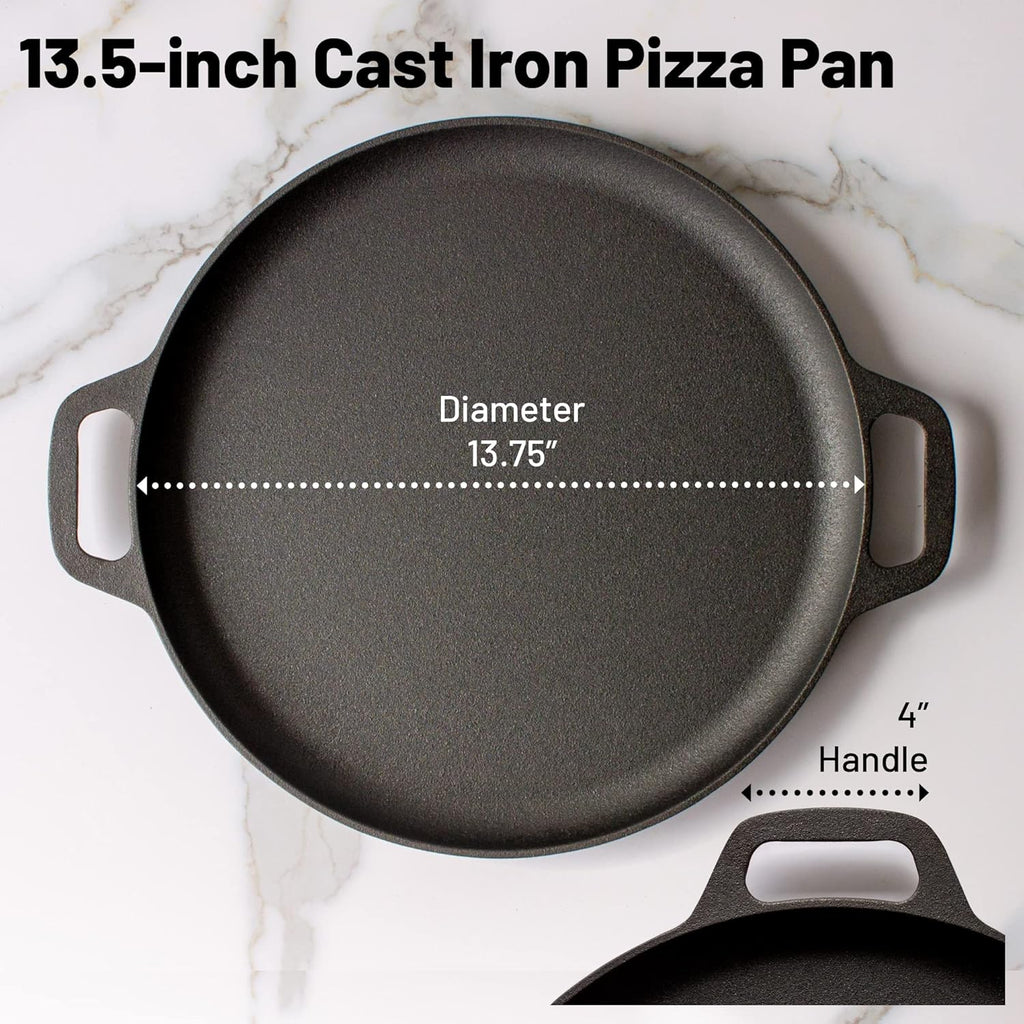Backcountry Iron 13.5 Inch Pre-Seasoned Cast Iron Pizza Pan S166