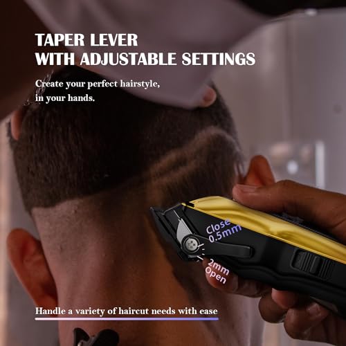 Professional Hair Clippers for Men Cordless Trimmer Set Silver k7q