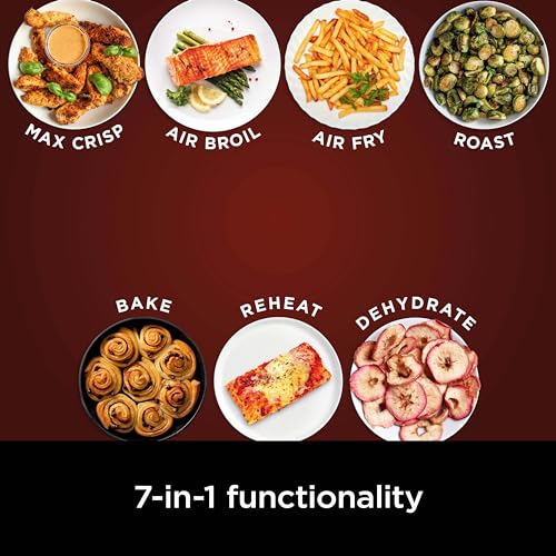 Air Fryer 4-in-1 5 QT Nonstick Basket Grey k7p