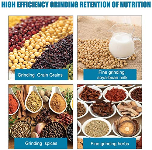 3000W Electric Grain Grinder Corn Mill Commercial Wet Dry Cereals Machine with Funnel H4122