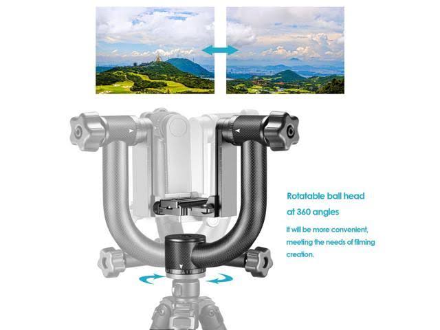 Carbon Fiber 360 Degree Panoramic Gimbal Tripod Head a7