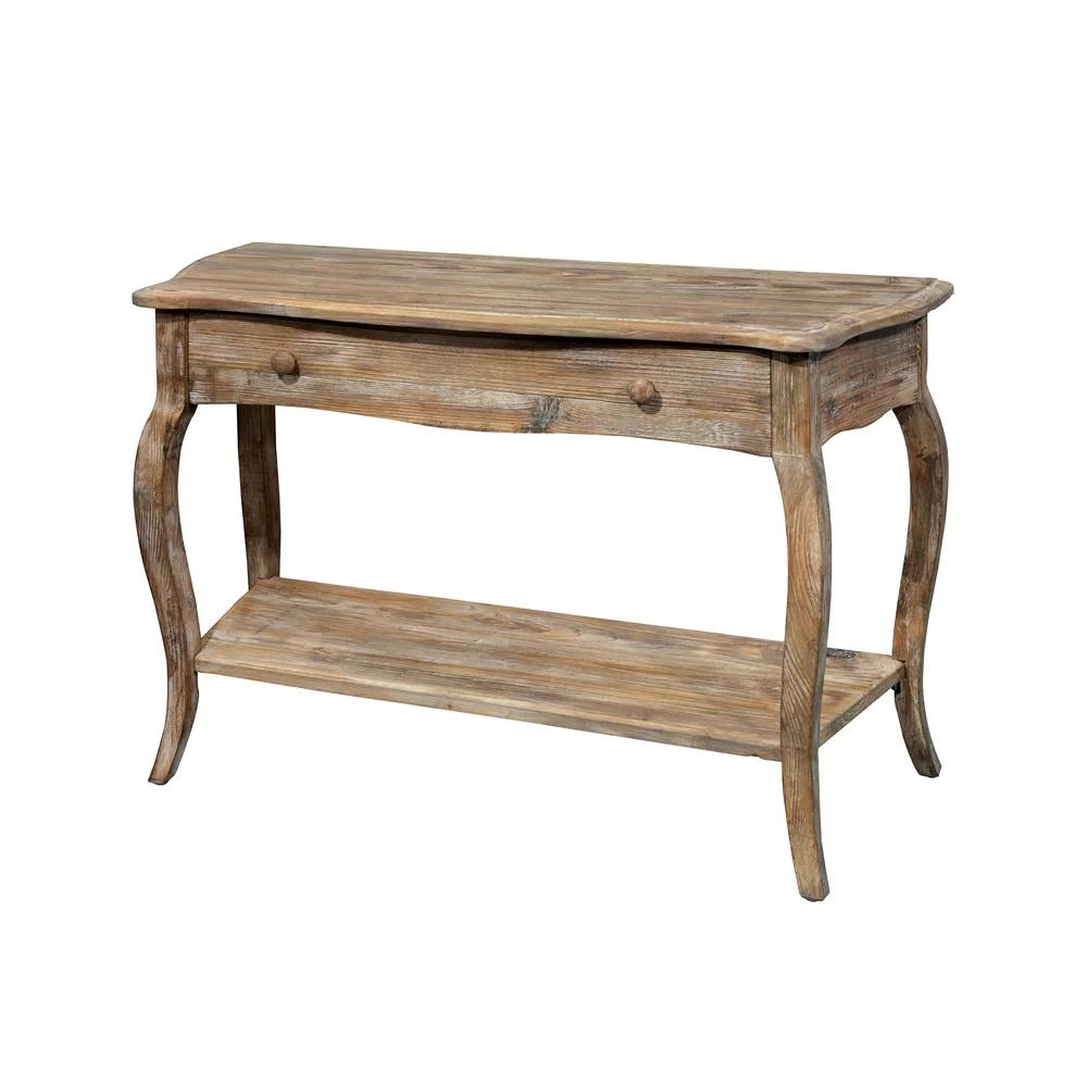 Alaterre Rustic Reclaimed Media Console Table, Driftwood M12964
