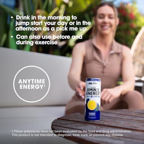 Sparkling Hydration Drink with Electrolytes & Caffeine, Sugar Free, Strawberry, 12 Pack a7