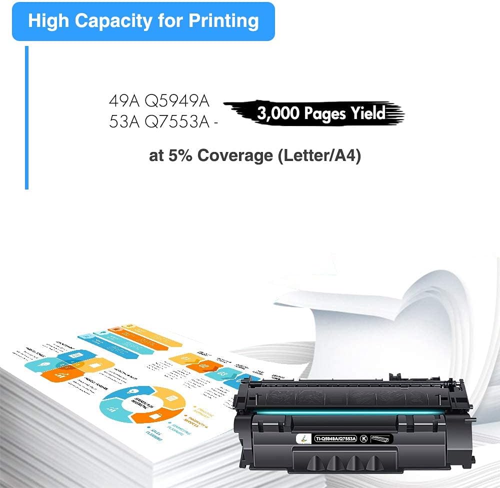 Toner Cartridge for HP 49A 53A Black 2-Pack k7