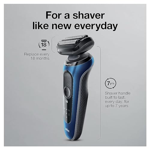 Electric Razor for Men Wet Dry Foil Shaver with Beard Trimmer k7p