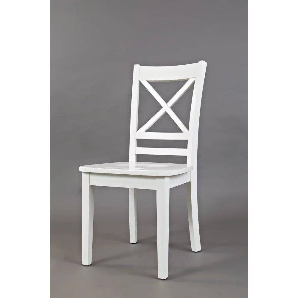 Jofran Simplicity Solid Wood Cross-Back Dining Chair Set of 2 D1426