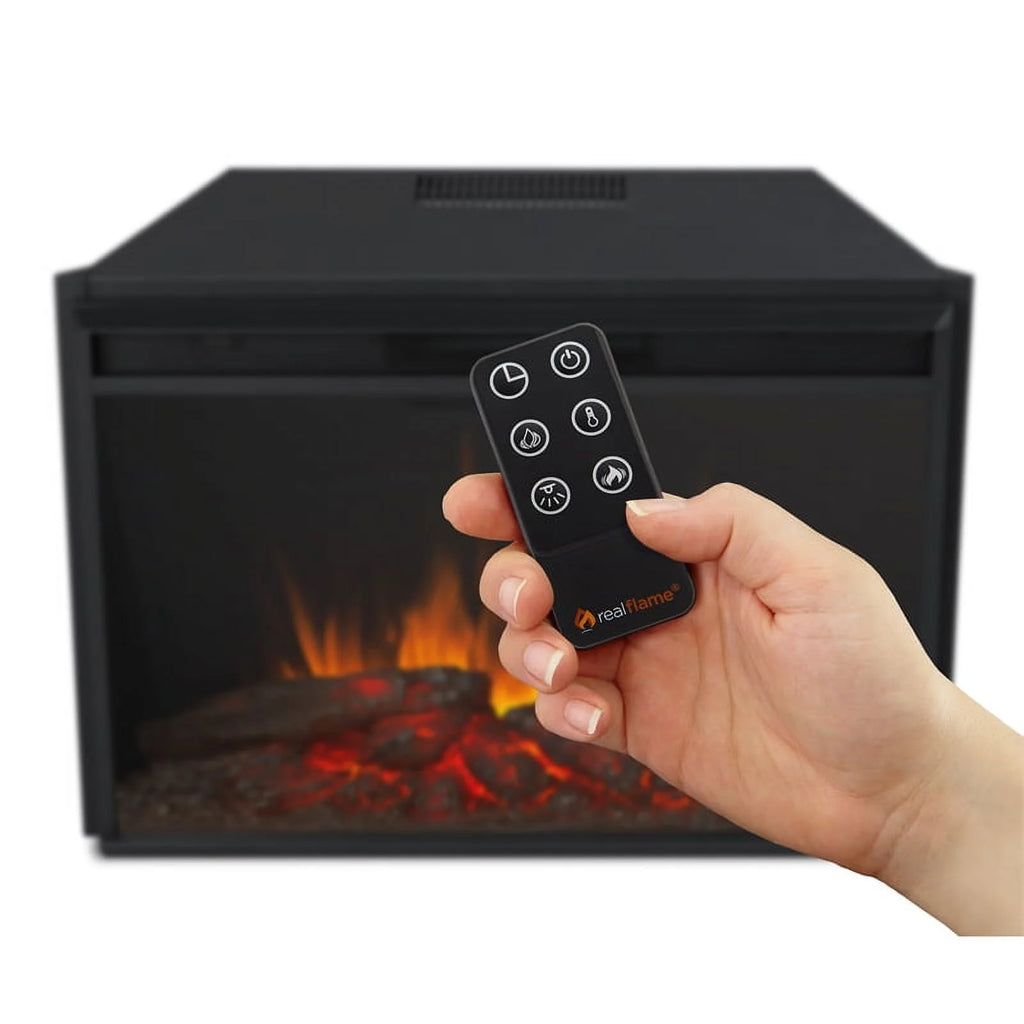Real Flame Manus 64" Electric Fireplace in White V3538