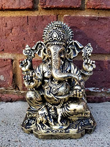 Ganesh Statue Multicolor Antique Finish k7m