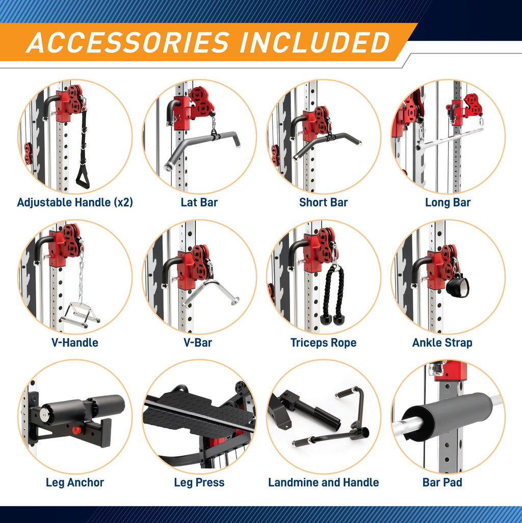 Marcy Pro Deluxe Smith Cage Home Gym System SM-7553 U104