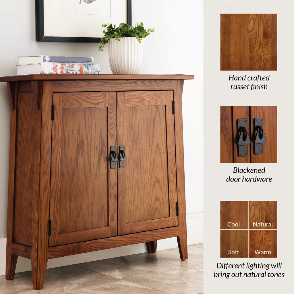 Leick Home Mission Foyer Cabinet Hall Stand Solid Wood A638861