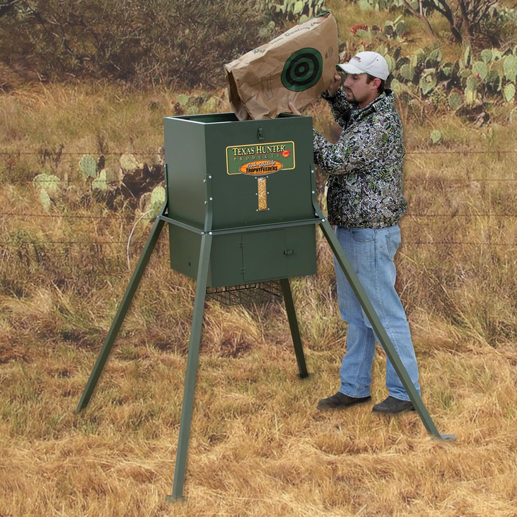 Deer Feeder with Stand 300 lb Capacity a7