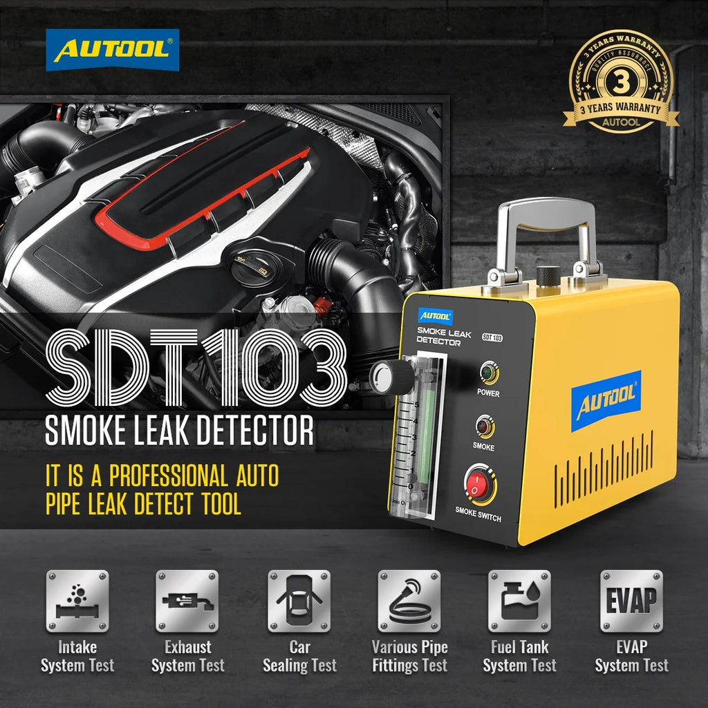 AUTOOL Car EVAP Smoke Machine Leak Tester, DC12V I193