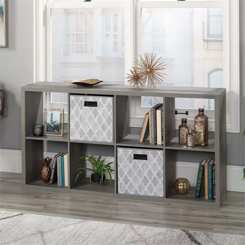 Sauder 8-Cube Organizer Storage Bookshelf, Mystic Oak Q9385