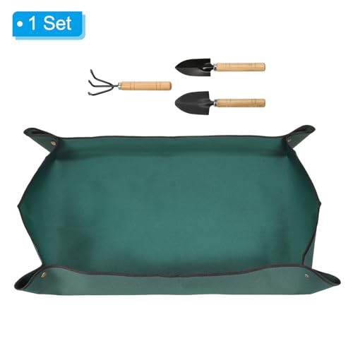 Repotting Mat Waterproof Foldable Soil Tray 39.4 x 29.5 in k7q