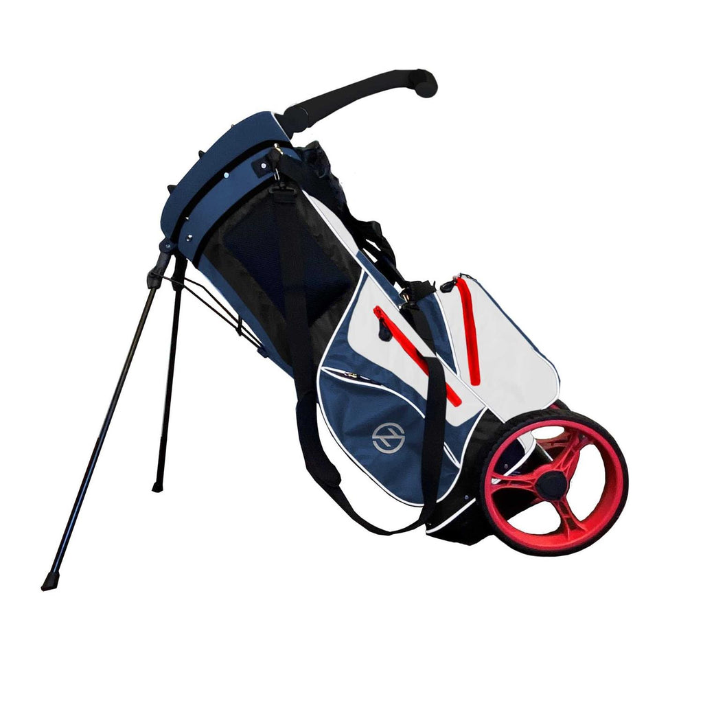 Zero Friction Wheel Pro Push Cart &amp; Stand Bag - Sports Supplies Online Store